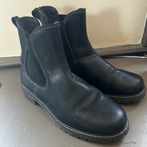 Eastland black leather boots, size 8 woman’s.
